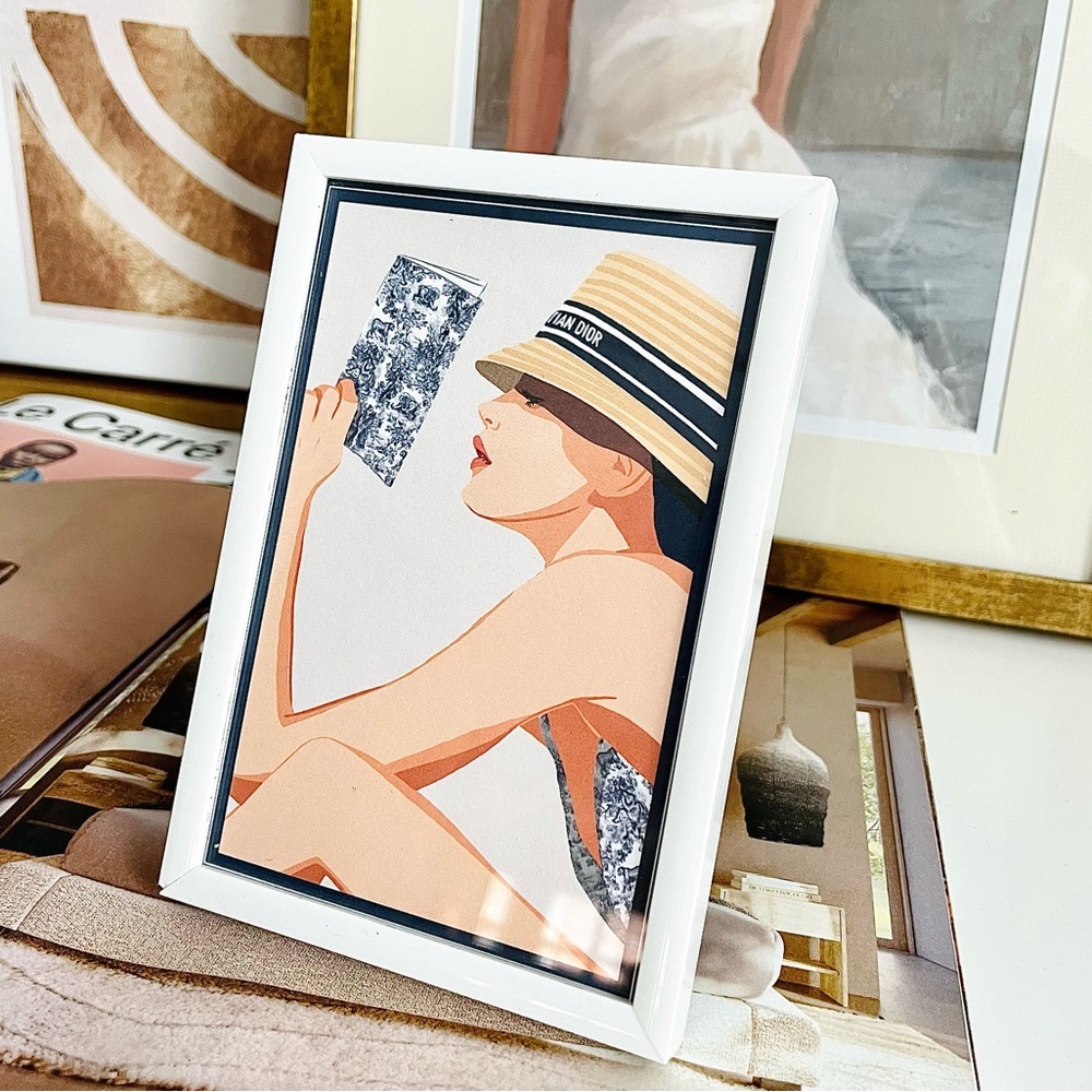 “Dior In Summer” Postcard‎ with White Frame